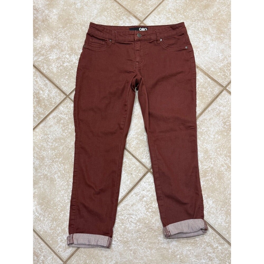 BDG rust red mid-rise cuffed ankle pants size 14/16